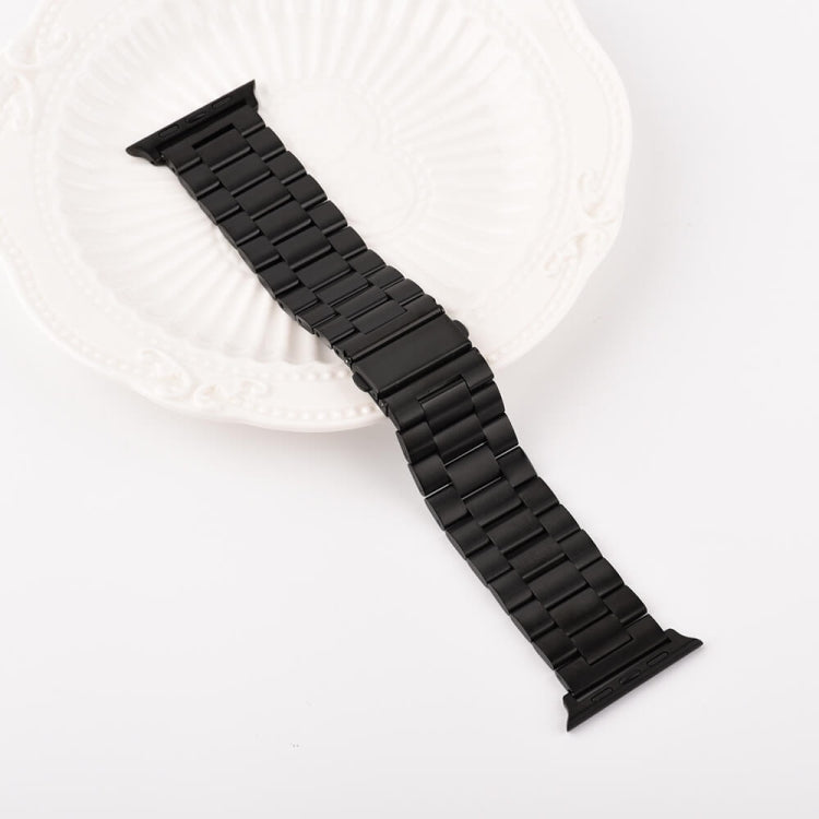 Strains Metal Watch Band For Apple Watch Series 8&7 41mm / SE 2&6&SE&5&4 40mm / 3&2&1 38mm(Black) by bashfashion