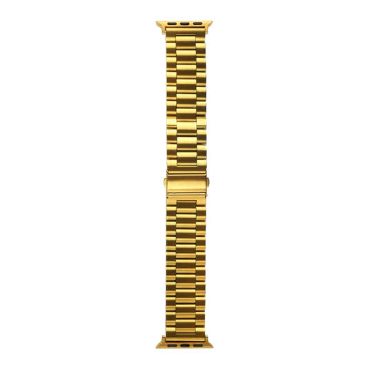 Strains Metal Watch Band For Apple Watch Series 8&7 41mm / SE 2&6&SE&5&4 40mm / 3&2&1 38mm(Gold) by bashfashion