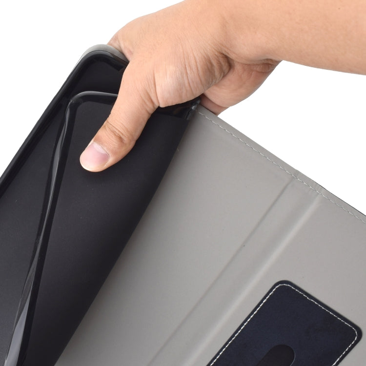 For Galaxy Tab S6 Lite Sewing Thread Horizontal Solid Color Flat Leather Case with Sleep Function & Pen Cover & Anti Skid Strip & Card Slot & Holder(Rose Red) by bashfashion