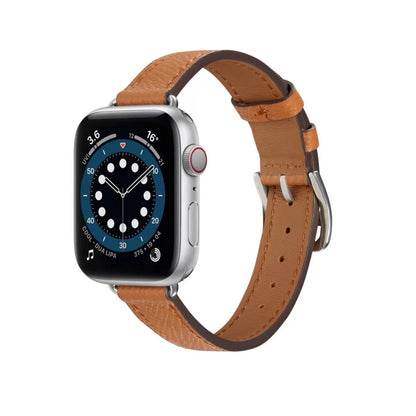 Cross Texture Breathable Watch Band For Apple Watch Series 9&8&7 41mm / SE 3&SE 2&6&SE&5&4 40mm / 3&2&1 38mm(Orange) by bashfashion