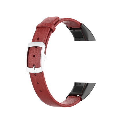 For Huawei Band 4 (ADS-B29) / Honor Band 5i (CRS-B19S) Genuine Leather Wrist Strap Watchband(Red) by bashfashion