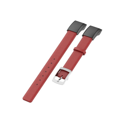 For Huawei Band 4 (ADS-B29) / Honor Band 5i (CRS-B19S) Genuine Leather Wrist Strap Watchband(Red) by bashfashion