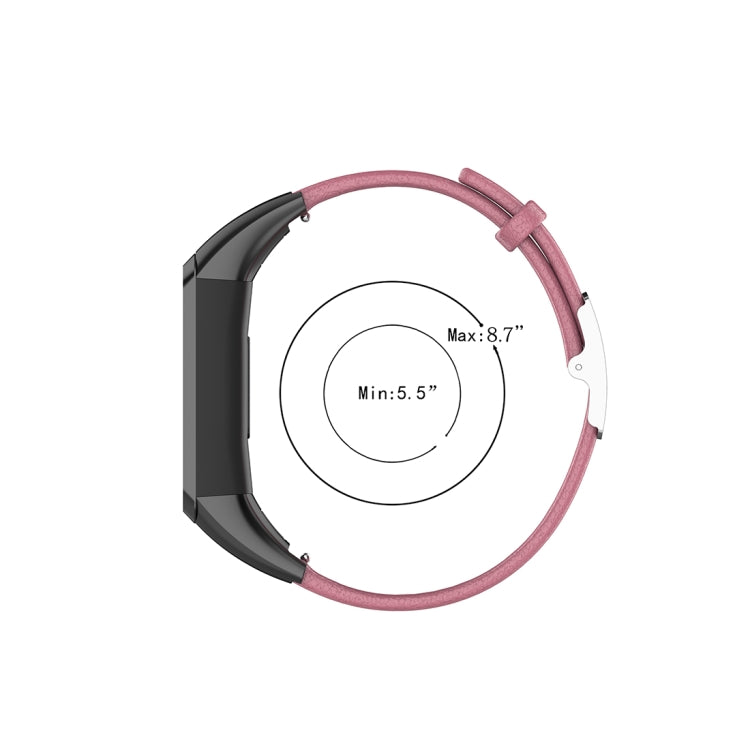 For Huawei Band 4 (ADS-B29) / Honor Band 5i (CRS-B19S) Genuine Leather Wrist Strap Watchband(Red) by bashfashion