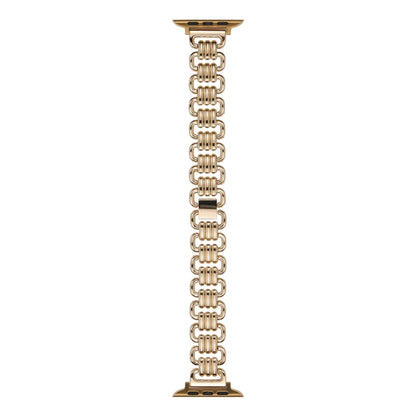 U-chain Metal Watch Band For Apple Watch Series 9&8&7 41mm / SE 3&SE 2&6&SE&5&4 40mm / 3&2&1 38mm(Gold) by bashfashion
