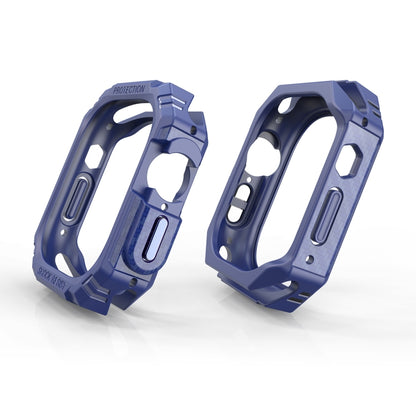 For Apple Watch Ultra 3 / 2 / 1 49mm TPU + PC Carbon Fiber Shockproof Case(Blue) by bashfashion