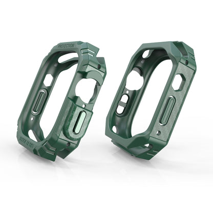 For Apple Watch Ultra 3 / 2 / 1 49mm TPU + PC Carbon Fiber Shockproof Case (Green) by bashfashion