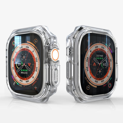 For Apple Watch Ultra 3 / 2 / 1 49mm Double Color Armor Shockproof Case(Transparent) by bashfashion