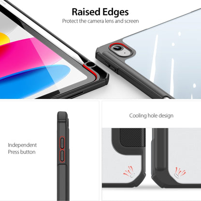 For iPad 2025 / 2022 DUX DUCIS TOBY Series Antiskid Leather Smart Tablet Case(Black) by DUX DUCIS