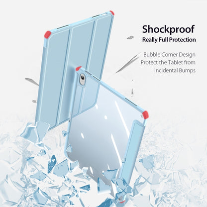 For iPad 2025 / 2022 DUX DUCIS TOBY Series Antiskid Leather Smart Tablet Case(Blue) by DUX DUCIS