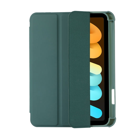For iPad 2025 / 2022 Acrylic 3-folding Leather Tablet Case(Dark Green) by bashfashion