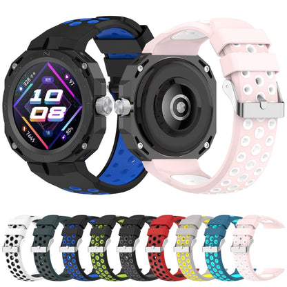 For Huawei Watch GT Cyber Two-color Silicone Watch Band (Blue) by bashfashion