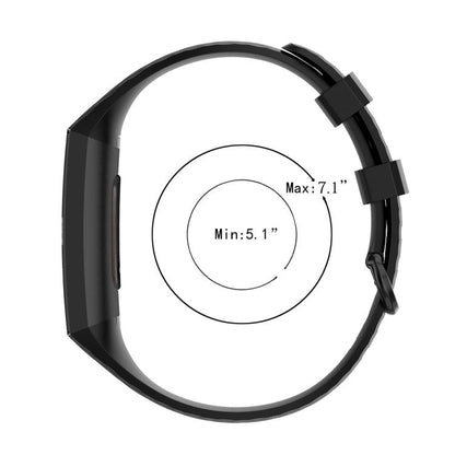 xDfind 18mm Silver Color Buckle TPU Wrist Strap Watch Band for Fitbit Charge 4 / Charge 4 SE / Charge 3 / Charge 3 SE, Size: S(Green) by xDfind