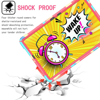 For Samsung Galaxy Tab S7 / S8 Silicone + PC Bracelet Holder Tablet Case(Camouflage + Rose Red) by bashfashion