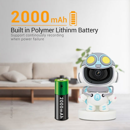 ESCAM PT211 Motion Detection & Tracking 2MP Sound Alarm Cloud Storage Two-way Audio Night Vision WiFi Camera, Plug Type:UK Plug by ESCAM