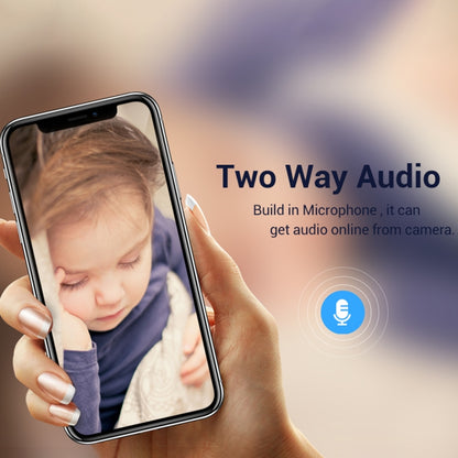 ESCAM PT211 Motion Detection & Tracking 2MP Sound Alarm Cloud Storage Two-way Audio Night Vision WiFi Camera, Plug Type:UK Plug by ESCAM