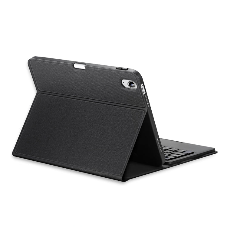 For iPad 10th Gen 10.9 2022 DUX DUCIS TK Series Bluetooth Keyboard Leather Case with Touchpad & Smart Sleep Function(Black) by DUX DUCIS