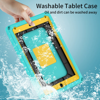 For iPad 5 / 7 / 6 / 8 / 9 EVA + PC Shockproof Tablet Case with Waterproof Frame(Glacier Green) by bashfashion