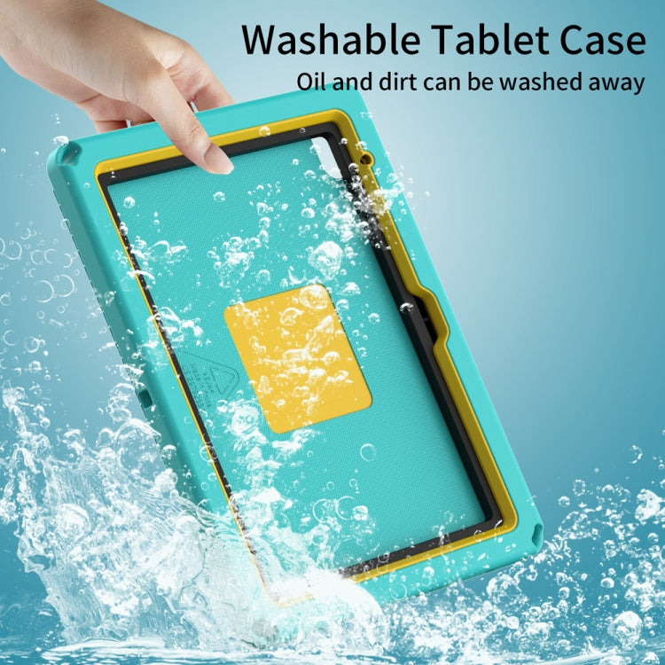For iPad 2025 / 2022 EVA + PC Shockproof Tablet Case with Waterproof Frame(Glacier Green) by bashfashion