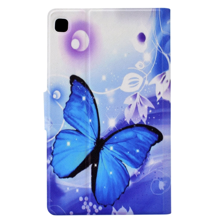 For Samsung Galaxy Tab A 10.1 2019 Electric Pressed TPU Leather Tablet Case(Blue Butterfly) by bashfashion