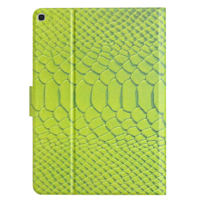 For Samsung Galaxy Tab A 10.1 2019 T510 Solid Color Crocodile Texture Leather Tablet Case(Green) by bashfashion