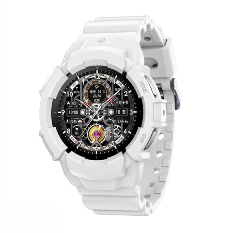 For Samsung Galaxy Watch5 44mm Solid Color Silicone Watch Band(White) by bashfashion