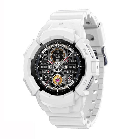 For Samsung Galaxy Watch5 44mm Solid Color Silicone Watch Band(White) by bashfashion