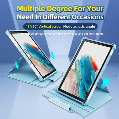 For Samsung Galaxy Tab A8 10.5 2021 360 Degree Rotating Armored Smart Tablet Leather Case(Blue) by bashfashion