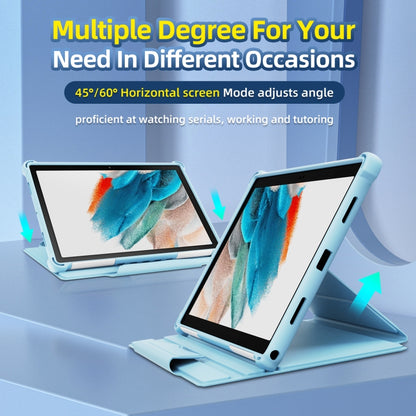 For Samsung Galaxy Tab A8 10.5 2021 360 Degree Rotating Armored Smart Tablet Leather Case(Blue) by bashfashion