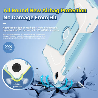 For Samsung Galaxy Tab A8 10.5 2021 360 Degree Rotating Armored Smart Tablet Leather Case(Blue) by bashfashion