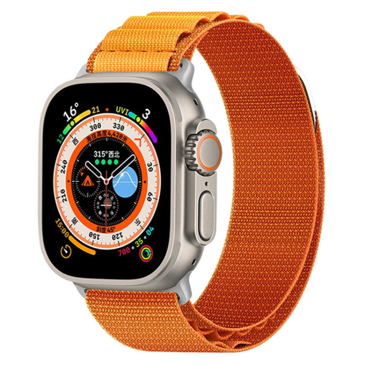 Nylon Loop Watch Band For Apple Watch Ultra 49mm&Watch Ultra 2 49mm / Series 9&8&7 45mm / SE 3&SE 2&6&SE&5&4 44mm / 3&2&1 42mm(Orange) by bashfashion