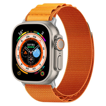 Nylon Loop Watch Band For Apple Watch Ultra 49mm&Watch Ultra 2 49mm / Series 9&8&7 45mm / SE 3&SE 2&6&SE&5&4 44mm / 3&2&1 42mm(Orange) by bashfashion