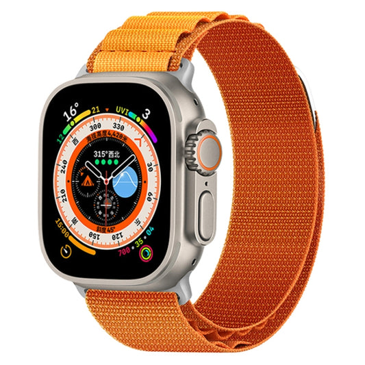 Nylon Loop Watch Band For Apple Watch Ultra 49mm&Watch Ultra 2 49mm / Series 9&8&7 45mm / SE 3&SE 2&6&SE&5&4 44mm / 3&2&1 42mm(Orange) by bashfashion