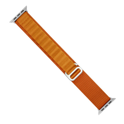 Nylon Loop Watch Band For Apple Watch Ultra 49mm&Watch Ultra 2 49mm / Series 9&8&7 45mm / SE 3&SE 2&6&SE&5&4 44mm / 3&2&1 42mm(Orange) by bashfashion