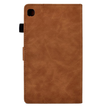 For Samsung Galaxy Tab A 10.1 2019 T510 Tower Embossed Leather Tablet Case(Brown) by bashfashion