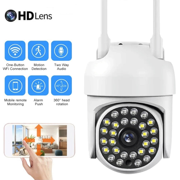 A13 1080P 28 Lights Smart PTZ Camera Supports Two-way Voice Intercom by bashfashion