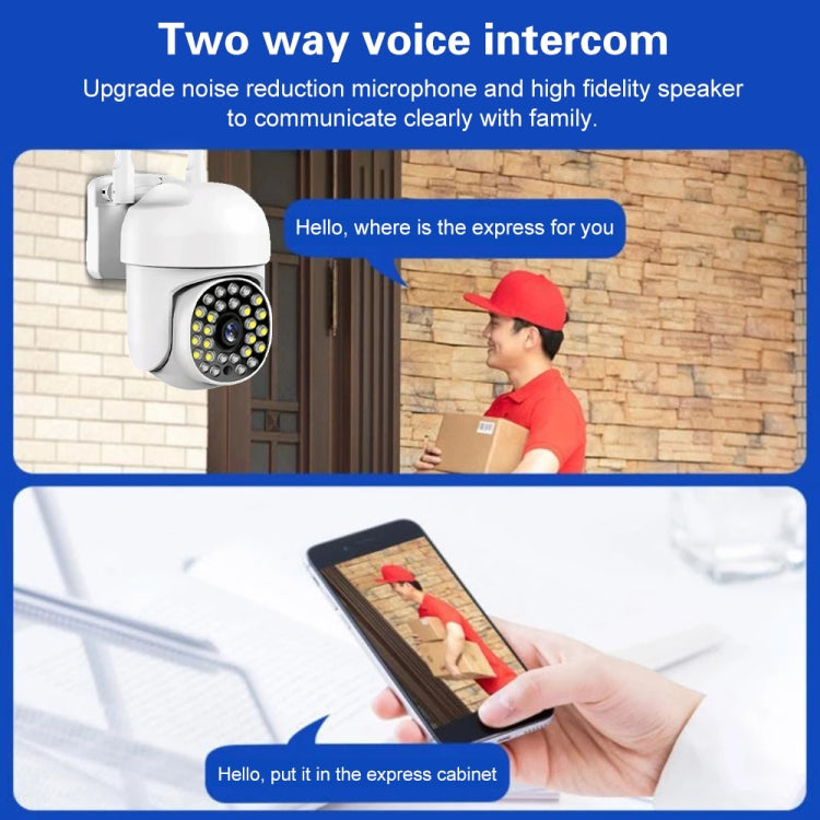 A13 1080P 28 Lights Smart PTZ Camera Supports Two-way Voice Intercom by bashfashion