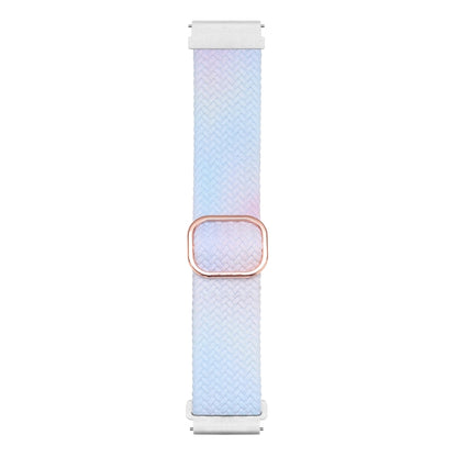 22mm Universal Weave Gradient Color Watch Band(Blue Pink) by bashfashion
