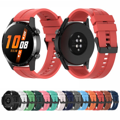 For Huawei Watch Buds 20mm Silicone Black Buckle Watch Band(White) by bashfashion