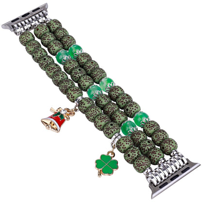 Bodhi Beads Watch Band For Apple Watch Ultra 49mm&Watch Ultra 2 49mm / Series 9&8&7 45mm / SE 3&SE 2&6&SE&5&4 44mm / 3&2&1 42mm(Green) by bashfashion