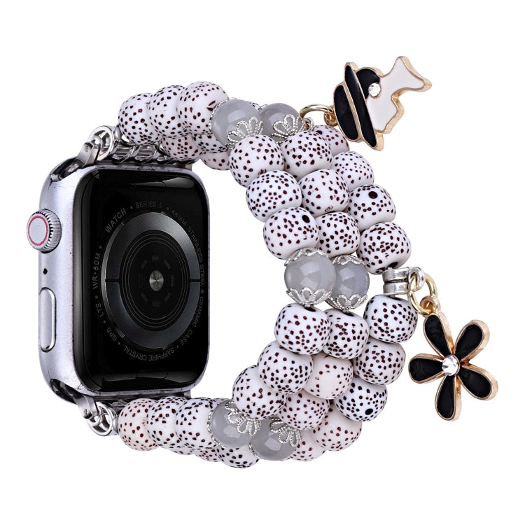 Bodhi Beads Watch Band For Apple Watch Ultra 49mm&Watch Ultra 2 49mm / Series 9&8&7 45mm / SE 3&SE 2&6&SE&5&4 44mm / 3&2&1 42mm(White) by bashfashion