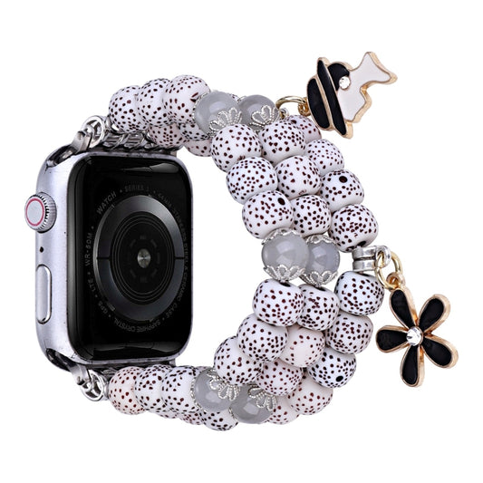 Bodhi Beads Watch Band For Apple Watch Ultra 49mm&Watch Ultra 2 49mm / Series 9&8&7 45mm / SE 3&SE 2&6&SE&5&4 44mm / 3&2&1 42mm(White) by bashfashion