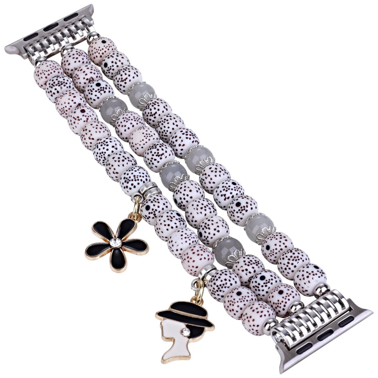Bodhi Beads Watch Band For Apple Watch Ultra 49mm&Watch Ultra 2 49mm / Series 9&8&7 45mm / SE 3&SE 2&6&SE&5&4 44mm / 3&2&1 42mm(White) by bashfashion