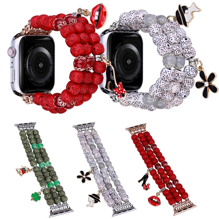 Bodhi Beads Watch Band For Apple Watch Ultra 49mm&Watch Ultra 2 49mm / Series 9&8&7 45mm / SE 3&SE 2&6&SE&5&4 44mm / 3&2&1 42mm(Red) by bashfashion