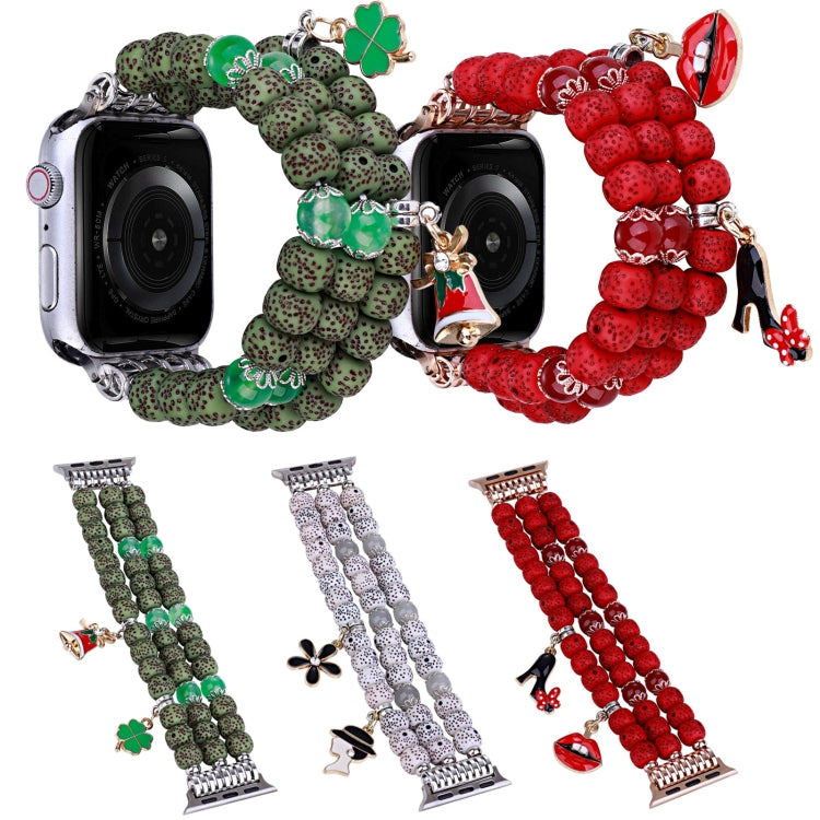 Bodhi Beads Watch Band For Apple Watch Series 9&8&7 41mm / SE 3&SE 2&6&SE&5&4 40mm / 3&2&1 38mm(Red) by bashfashion