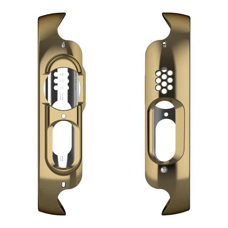 For Apple Watch Ultra 3 / 2 / 1 49mm Plating Gloss PC Tempered Glass Integral Watch Case(Dark Gold) by bashfashion