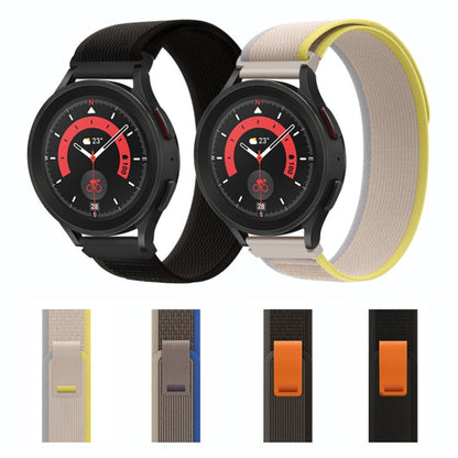 For Garmin Forerunner 255 / 745 Loop Nylon Watch Band(Black Grey) by bashfashion