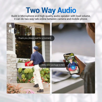 ESCAM QF370 3MP Cloud Storage PT WIFI Solar Panel IP Camera with PIR Alarm Support Night Vision & Two Way Audio by ESCAM