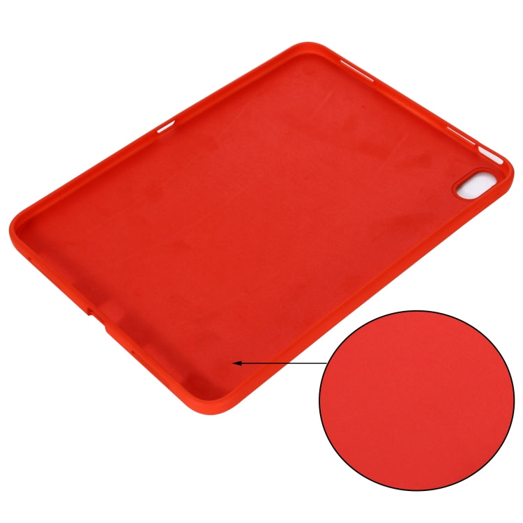 For iPad 2025 / 2022 Solid Color Liquid Silicone Dropproof Full Coverage Tablet Case(Red) by bashfashion