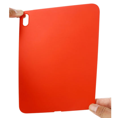 For iPad 2025 / 2022 Solid Color Liquid Silicone Dropproof Full Coverage Tablet Case(Red) by bashfashion