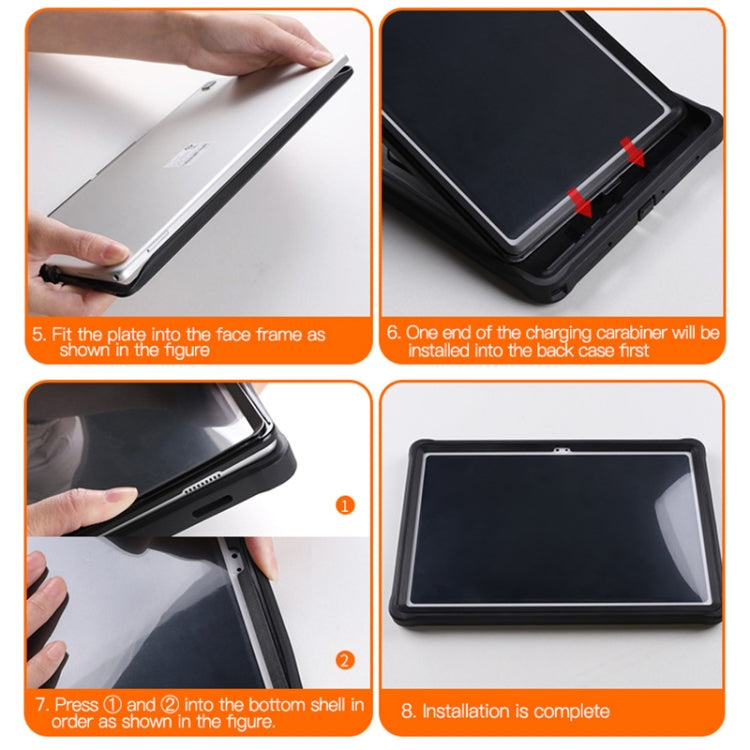 For Samsung Galaxy Tab A7 10.4 360 Full Body Shockproof Tablet Case(Black) by bashfashion